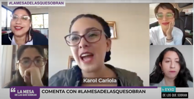 #LaMesadelasQueSobran |Karol Cariola: Es profundamente machista el intentar responsabilizar de la acción política de un colectivo a una persona por la representación política que hoy tiene, más todavía cuando es una mujer joven”.