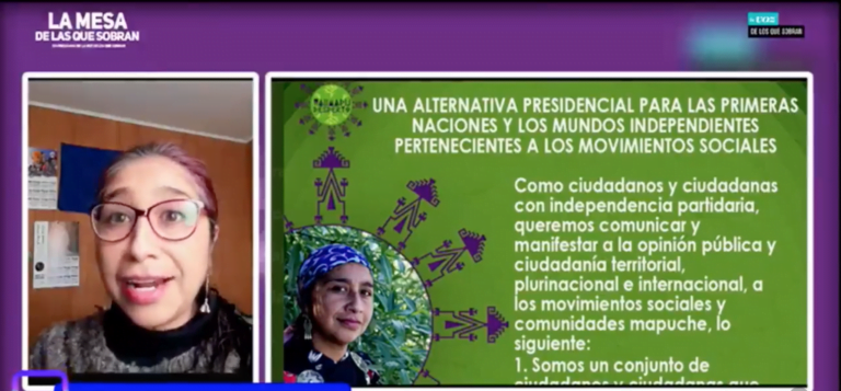 Ingrid Conejeros, representante del Wallmapu, sobre su precandidatura presidencial: “Estamos disponibles para conversar con las personas que se quieran sumar o buscar acuerdos”