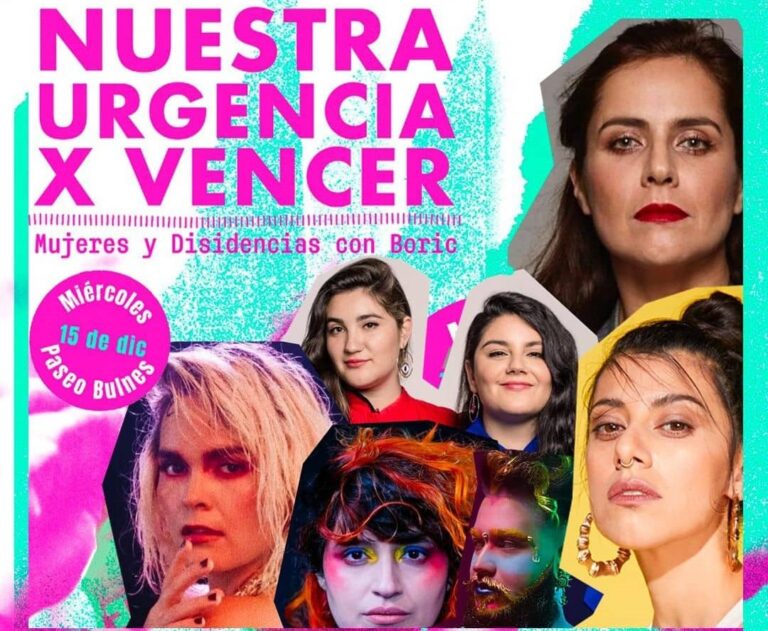 “Nuestra Urgencia por Vencer”: Con show en Paseo Bulnes artistas chilenas realizarán previa al cierre de campaña de Boric