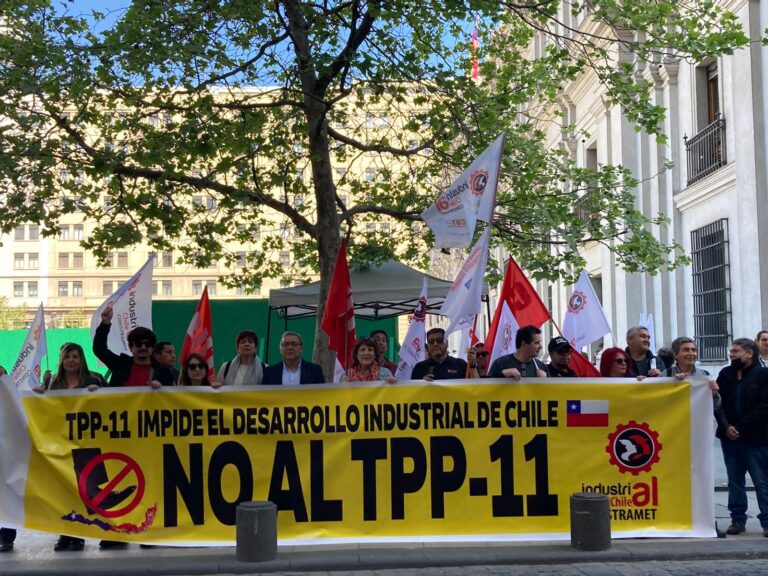 Trabajadores metalúrgicos piden a Boric retirar TPP-11 del Senado y no firmar este acuerdo comercial
