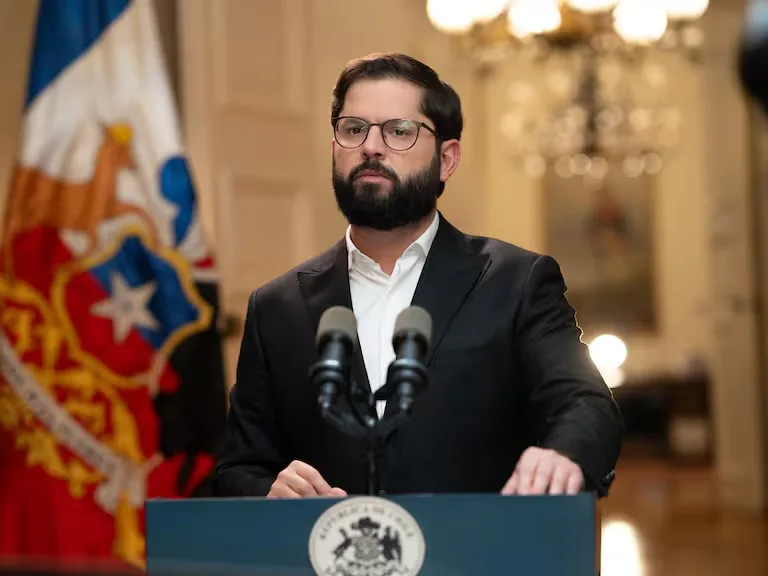 En la foto, el presidente Gabriel Boric.